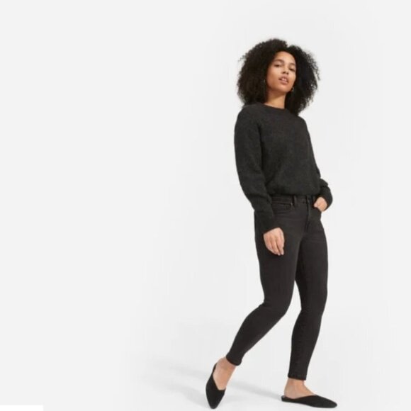 Everlane | The Mid rise Skinny Jean | Washed Black - Picture 1 of 9